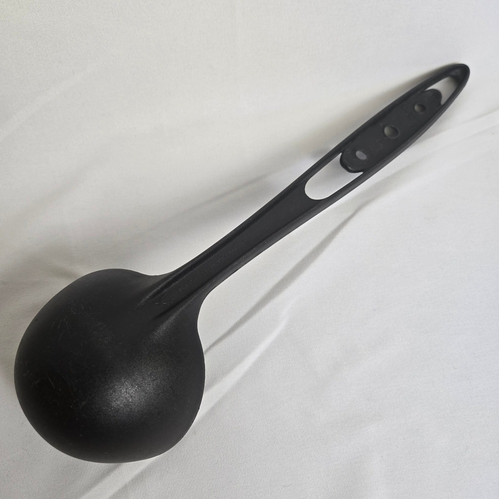 Pedrini Ladle Scoop Spoon 13" Black Plastic Serving Utensil Piece Italy - Picture 4 of 11